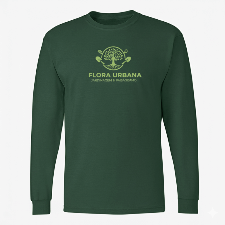 Confecção de camisetas manga longa ou curta para serviço de jardinagem e paisagismo