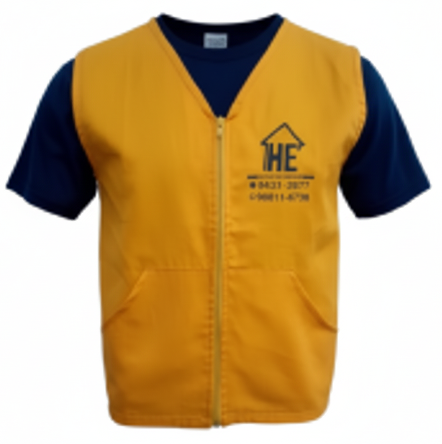 Confecção de coletes masculino, feminino personalizados para auxiliar de serviços gerais