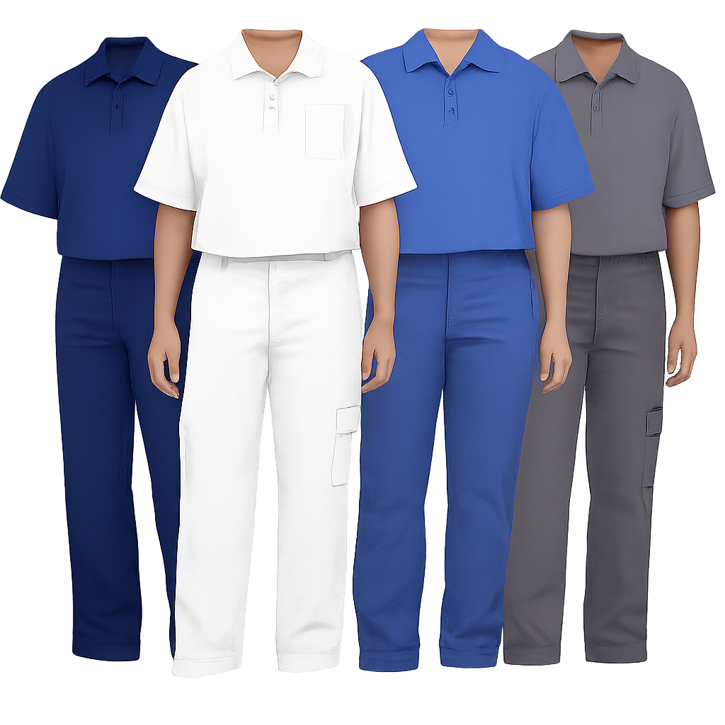 Confecção de uniformes para serviços de manutenção, roupas de trabalho personalizadas