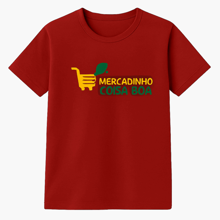 Camisetas vermelha de malha personalizadas para uniforme de supermercado