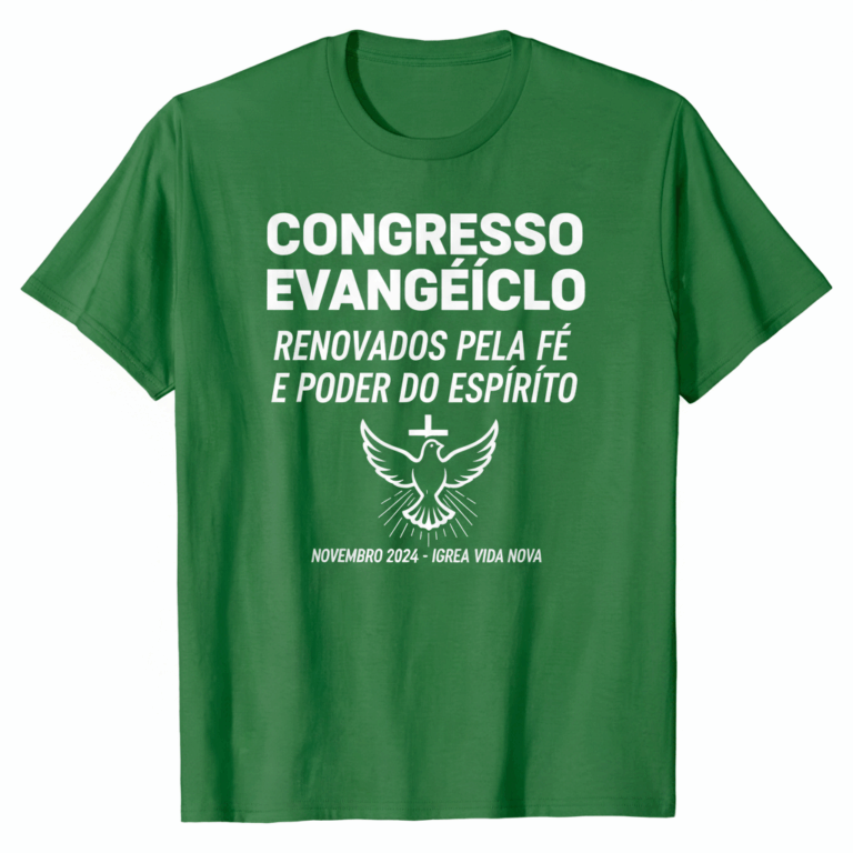 Camisetas personalizadas para congresso de jovens da igreja cristã evangélica