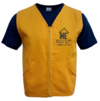 Confecção de coletes masculino, feminino personalizados para auxiliar de serviços gerais